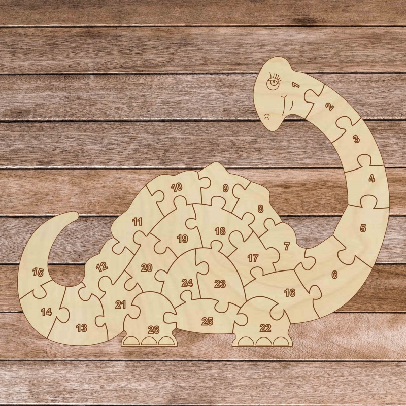 template for wooden dinosaur puzzle