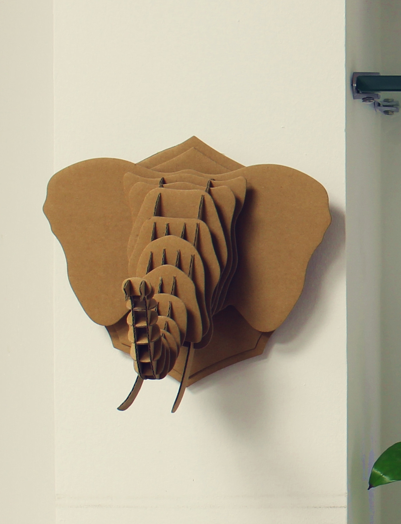 elephant card baord 3d puzzle template