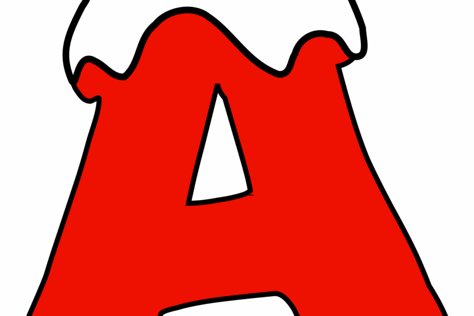 Christmas Alphabet Font Letters Patterns With Snow Free