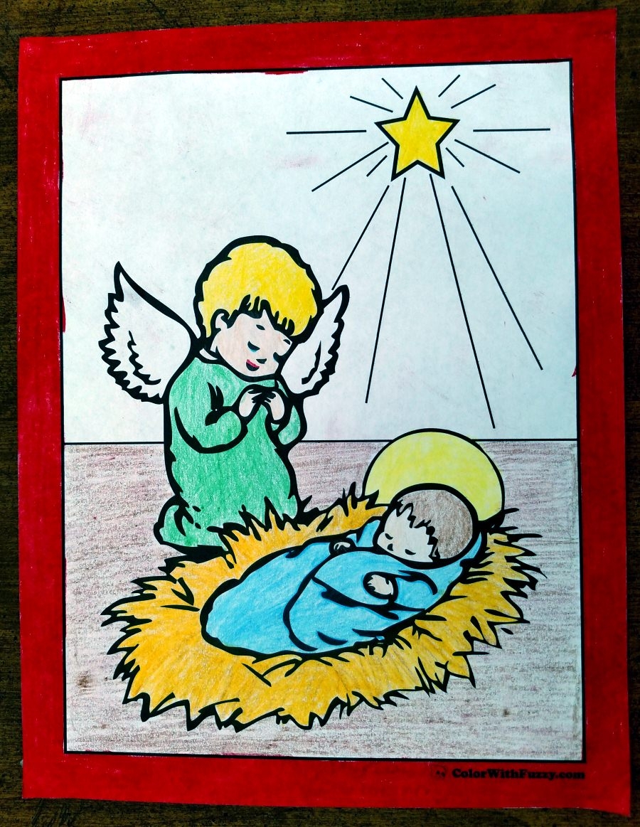 Christmas Angel Coloring Pages