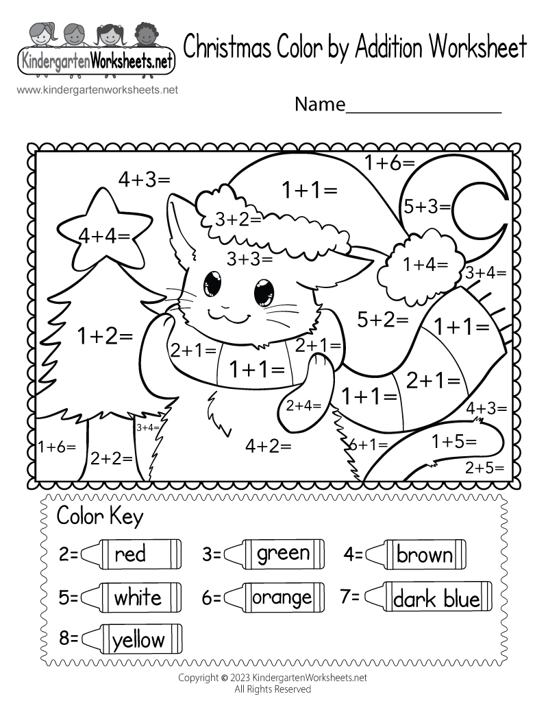 color by math worksheets