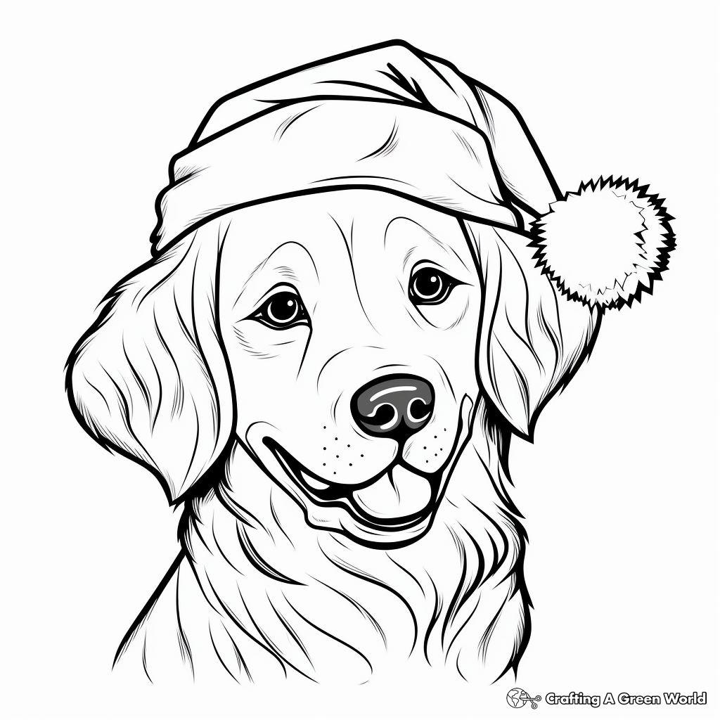 Christmas Dog Coloring Pages Free U0026 Printable 