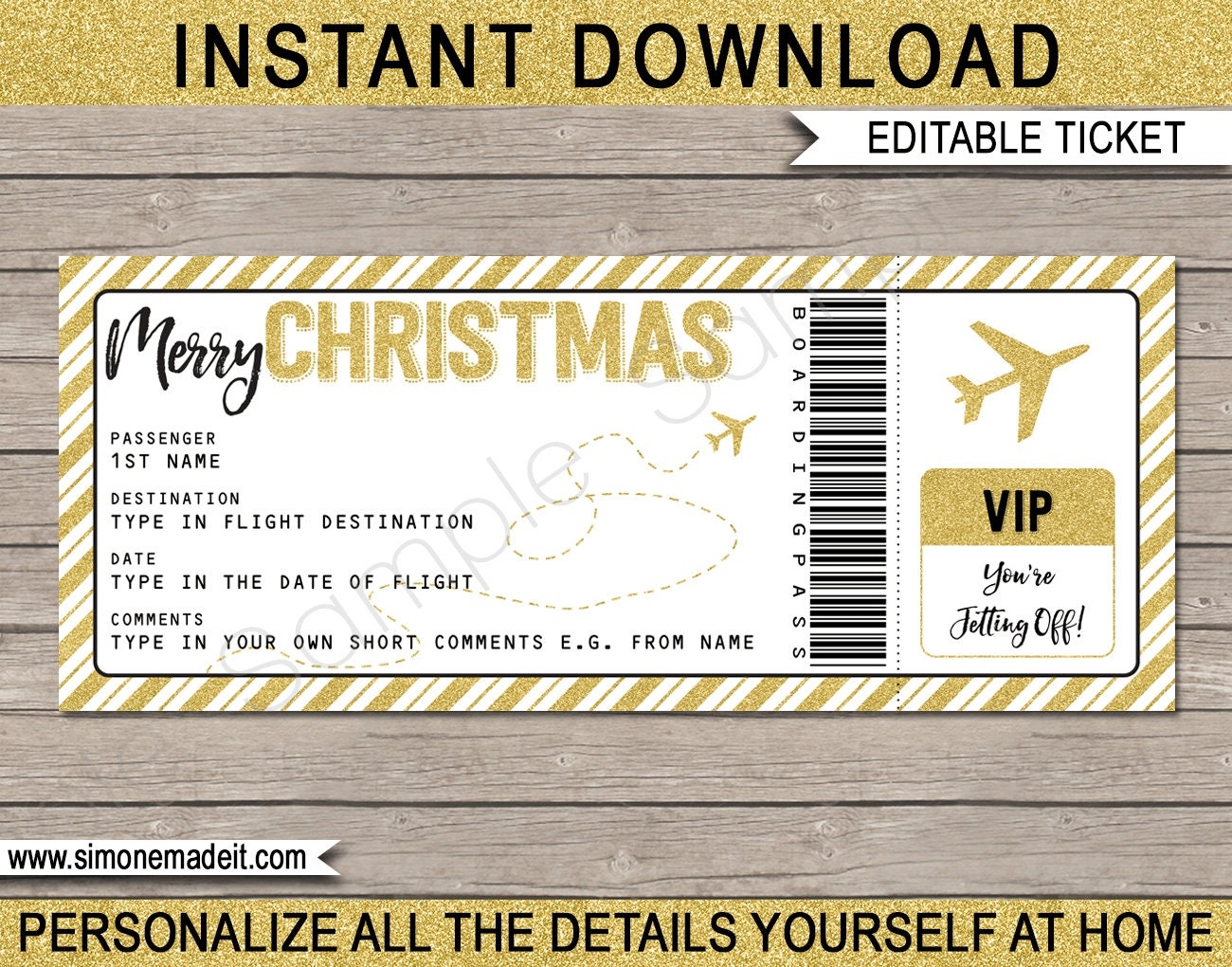 printable blank plane ticket template