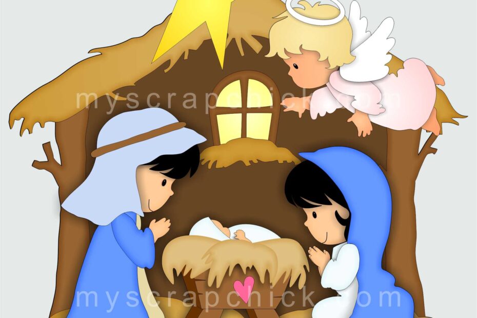 Christmas Manger Nativity Printables My Scrap Chick