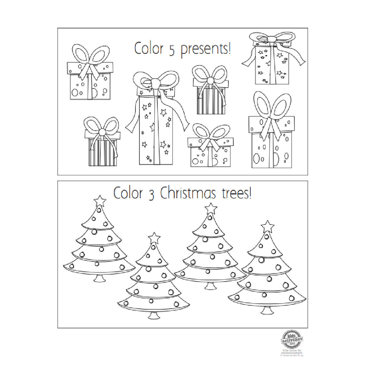 christmas worksheets for kids