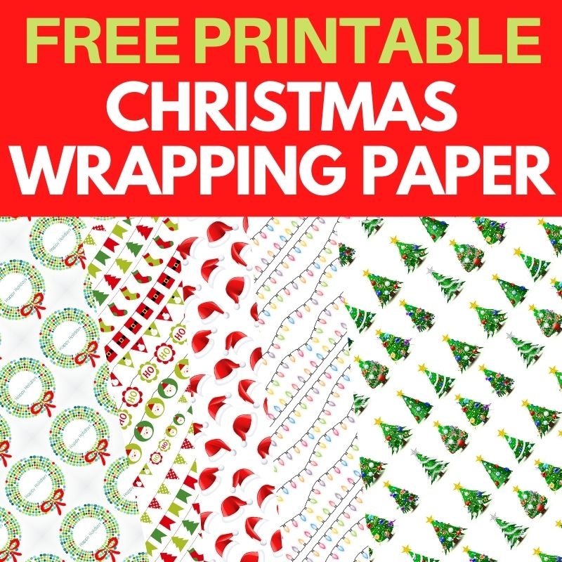 Christmas Printable Wrapping Paper 20 FREE Designs Parties Made Personal