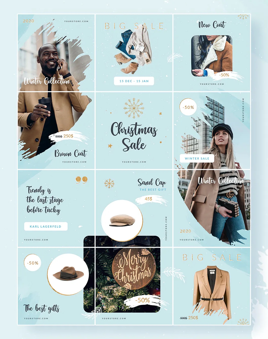 instagram post puzzle template