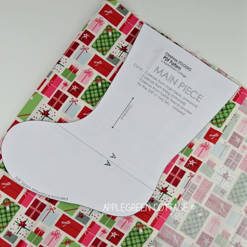 christmas stocking template printable free