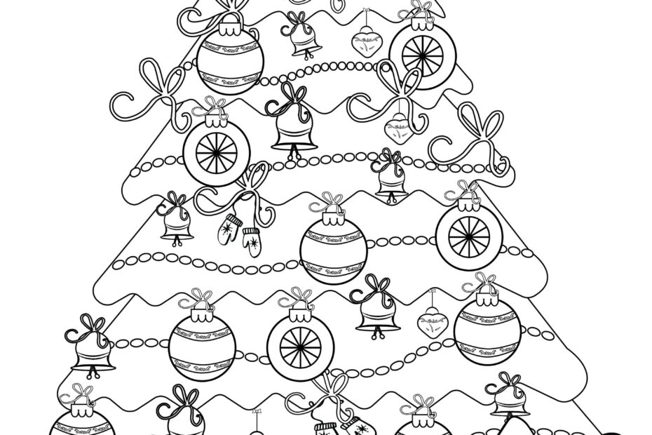 CHRISTMAS TREE Coloring Page