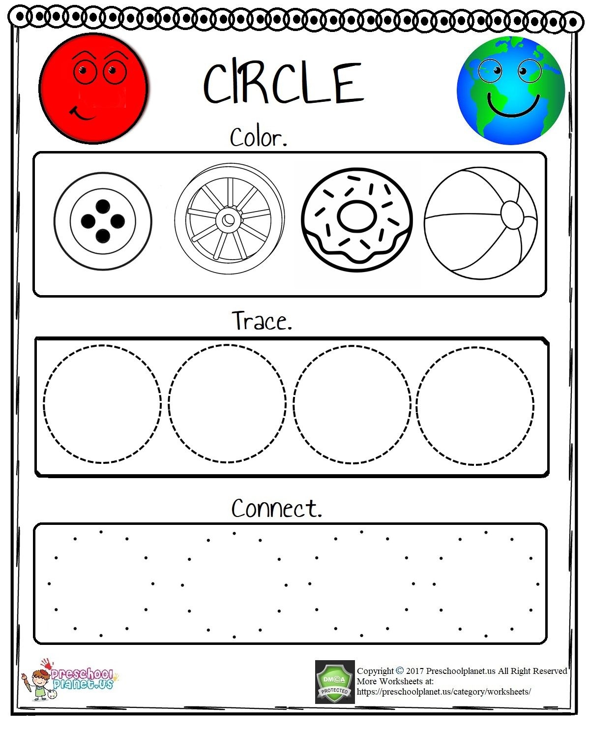 Circle Worksheet For Kids Shapes Worksheet Kindergarten Shapes Worksheets Library