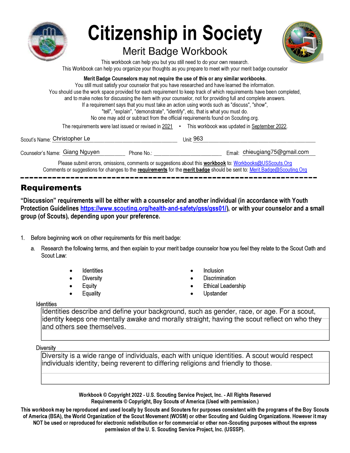 chess merit badge worksheet