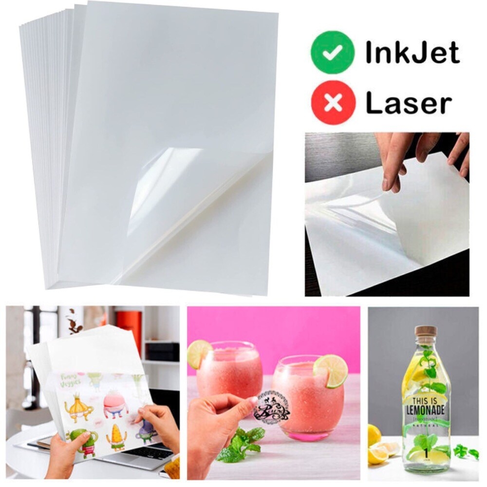 printable clear sticker paper