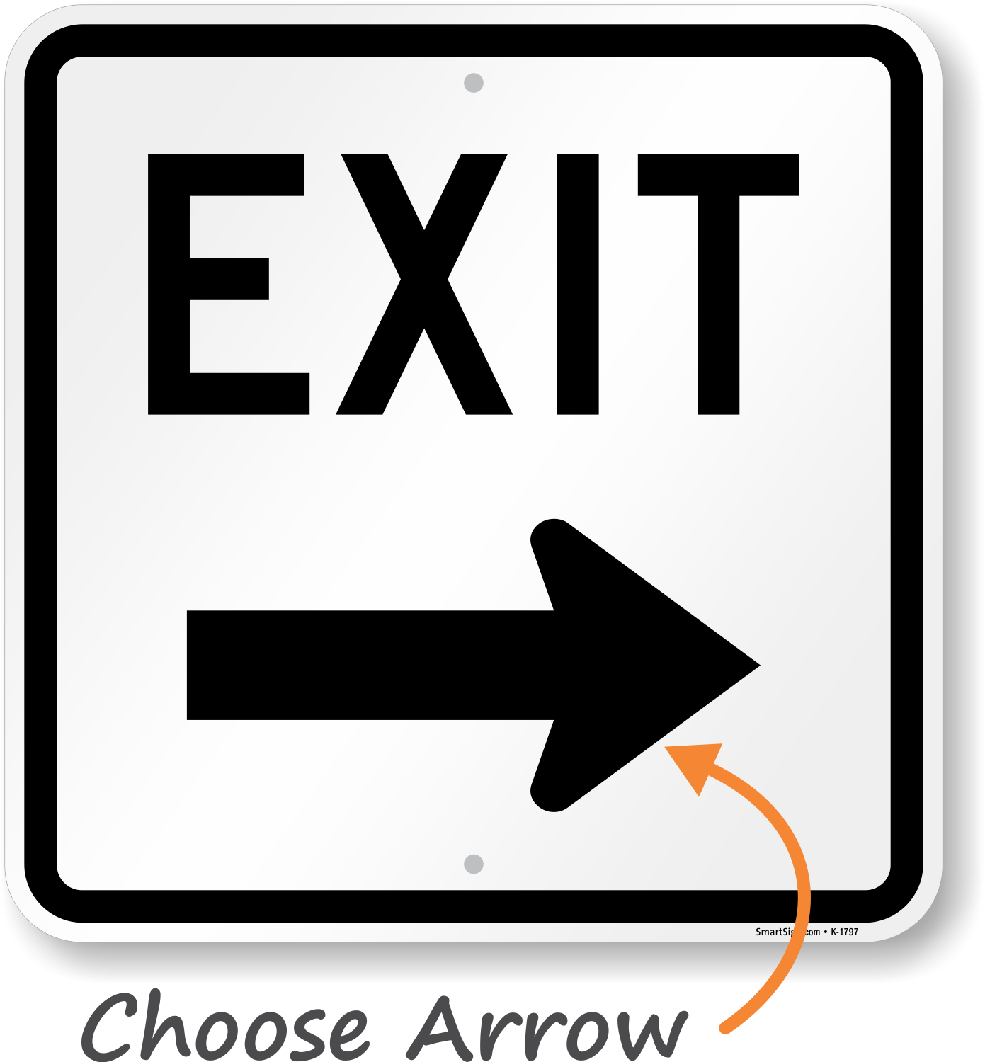 Clearly Show Your Parking Lot Exit With A Heavy duty Parking Sign Exit Signs Help Prevent Accidents Reflective Aluminum Signs Are Visible At 