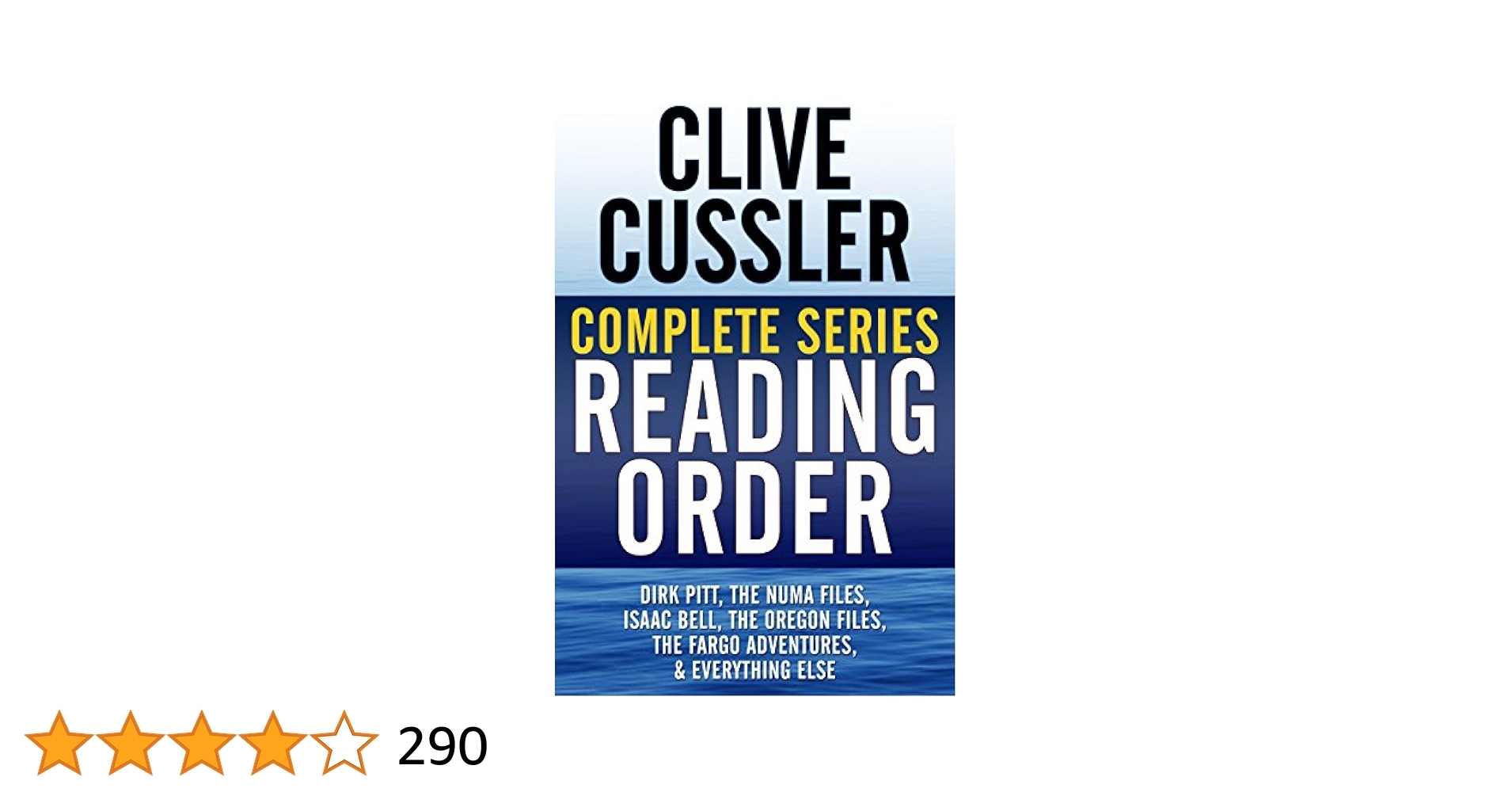 CLIVE CUSSLER COMPLETE SERIES READING ORDER Dirk Pitt NUMA Files Oregon Files Isaac Bell Fargo Adventures Nicefolk Twins All Non fiction And 