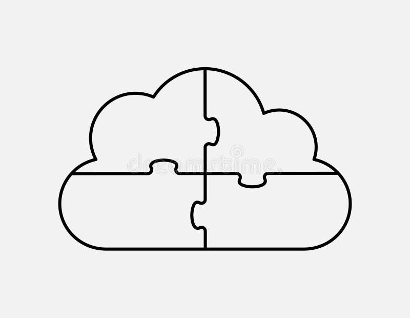 Cloud Puzzle Stock Illustrations 7 674 Cloud Puzzle Stock