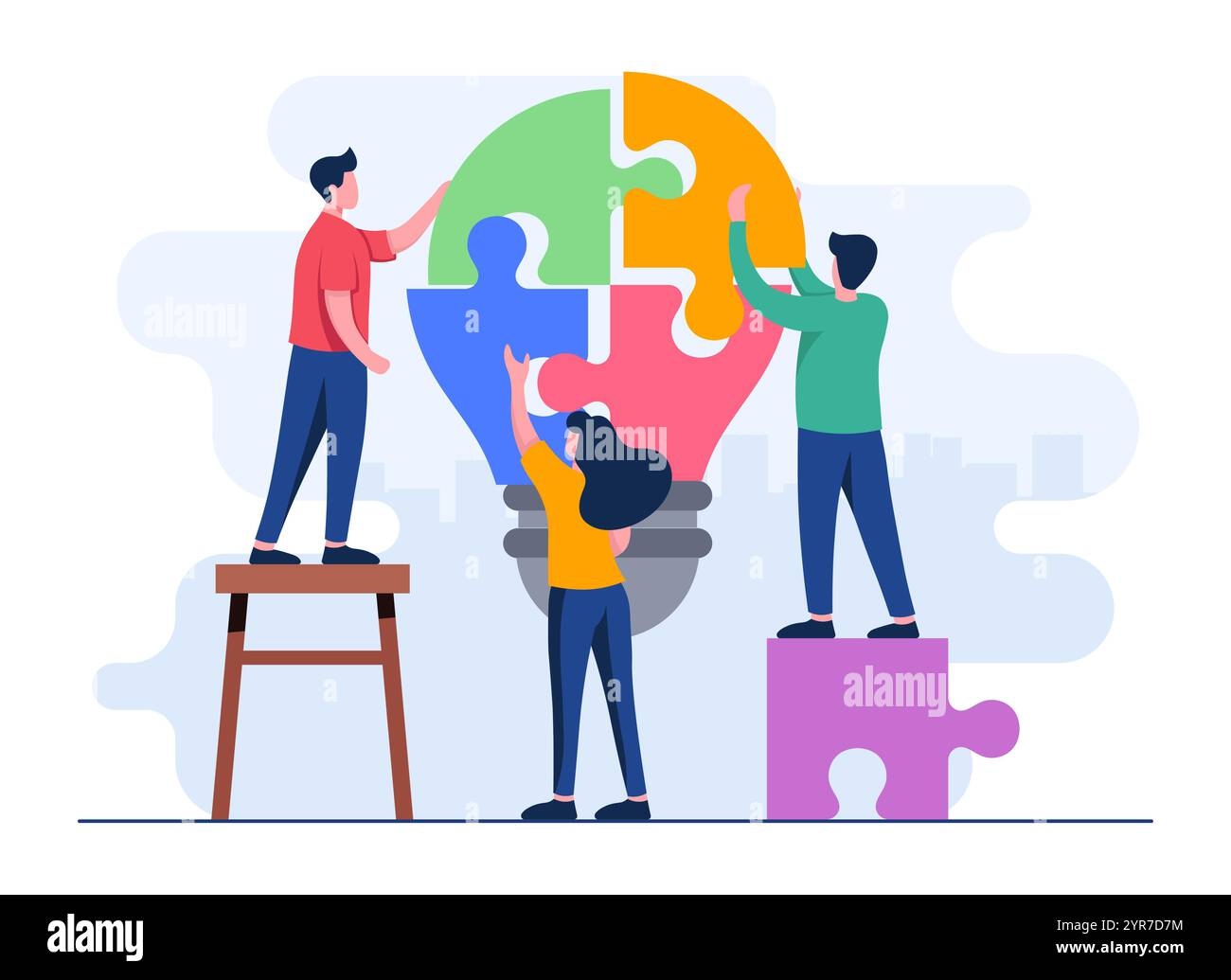 two puzzle piece template