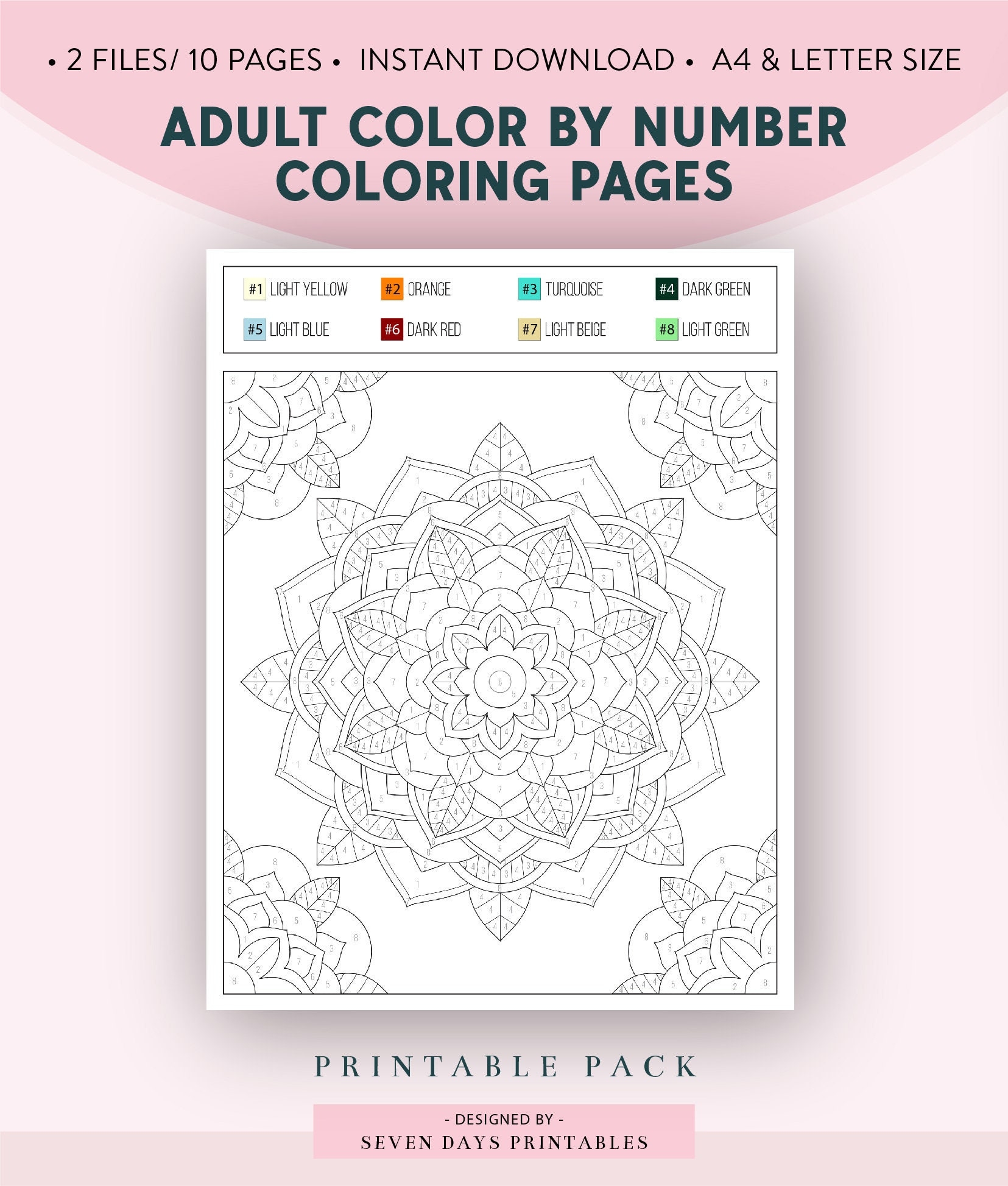 color by number printables for adults pdf