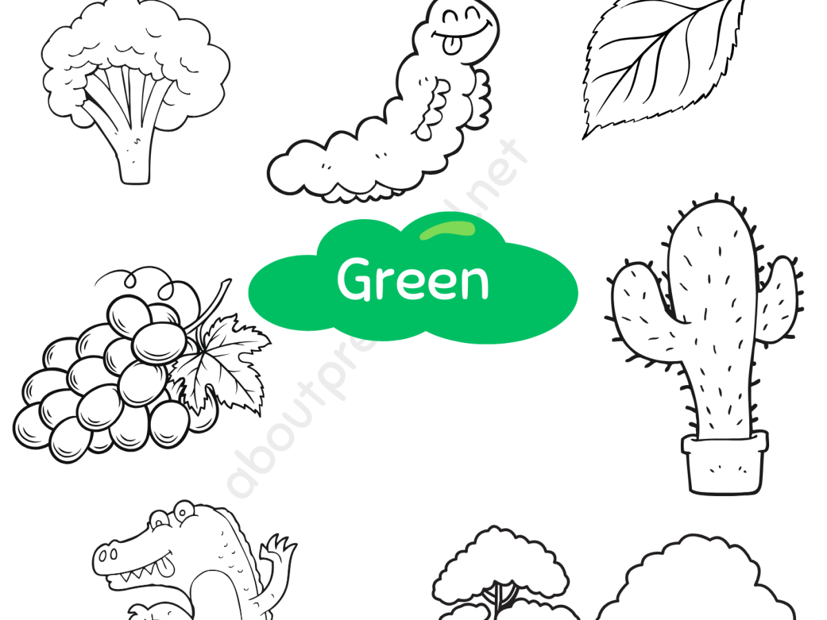 color green worksheets