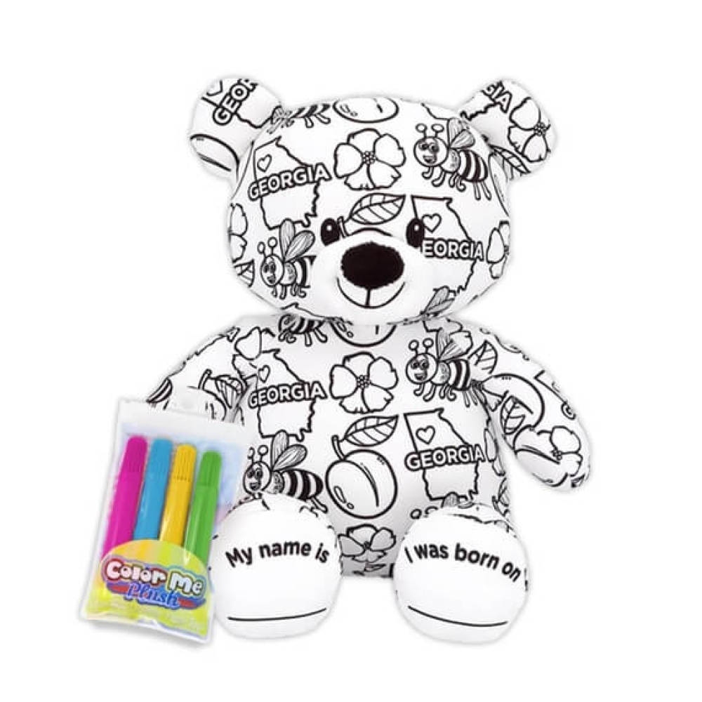 Color Me Georgia Teddy Bear General Souvenirs Georgia Gifts U0026 More