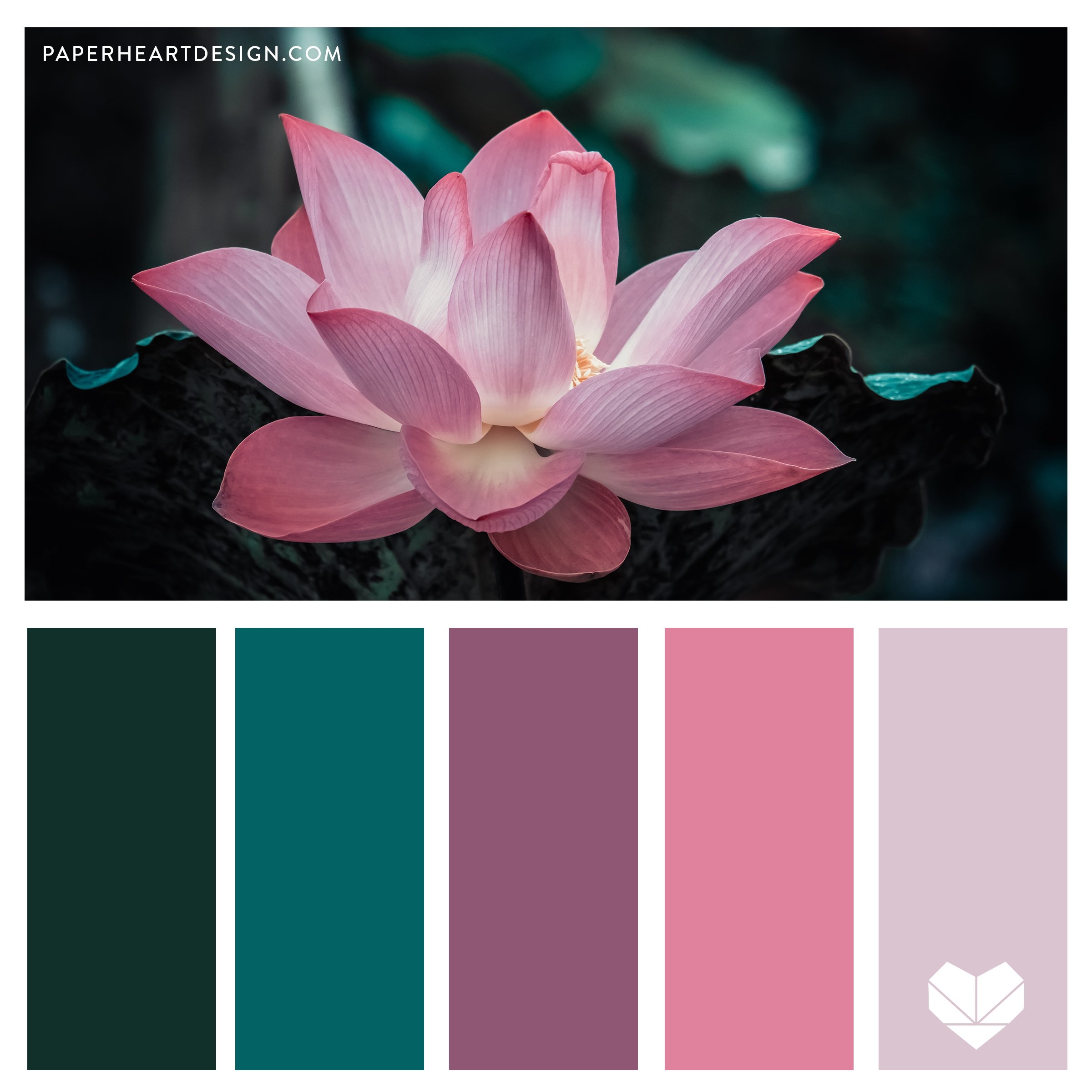 Color Palette Peaceful Palettes Paper Heart Design Co 