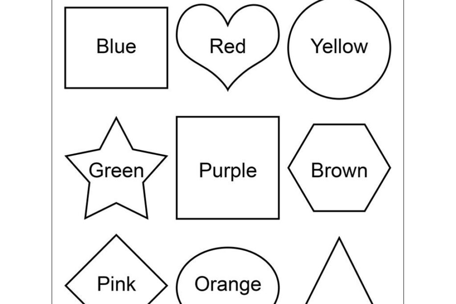 Color Shapes By Word Raising Hooks Worksheets Library