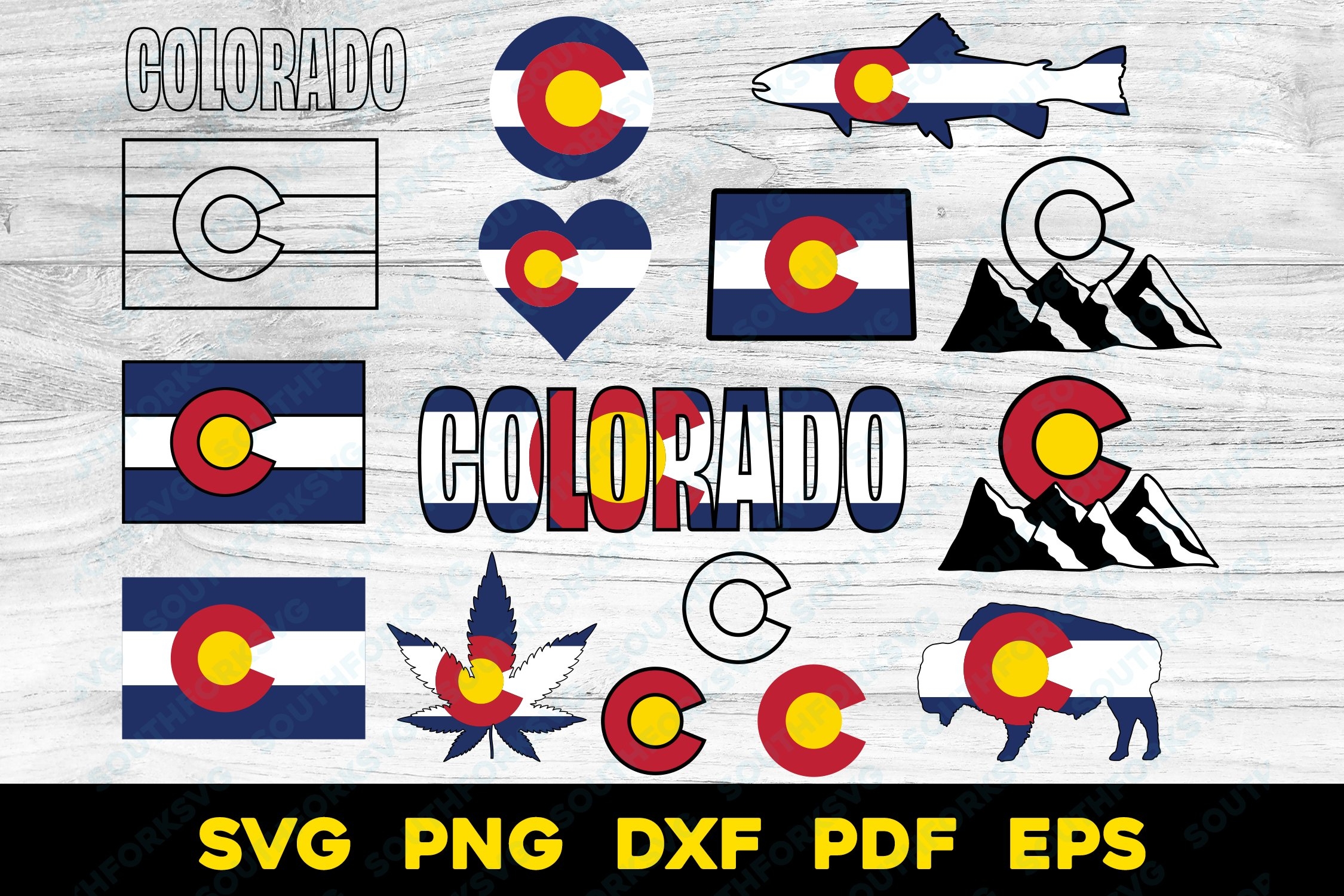 colorado flag puzzle template