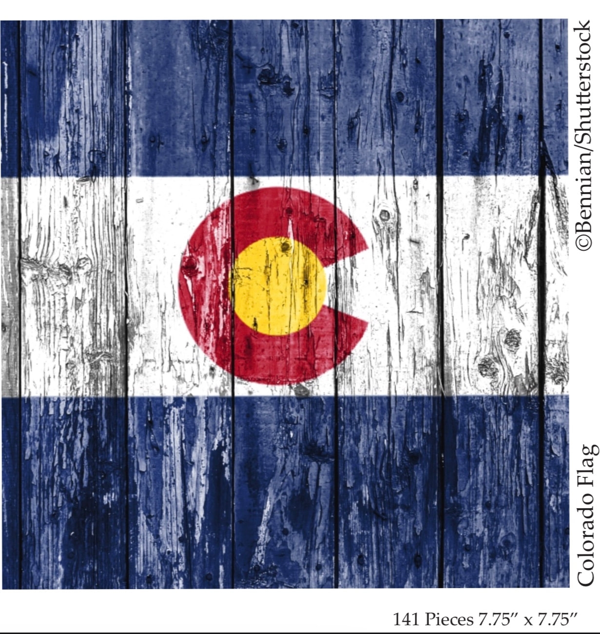 Colorado Flag 8X8 Bennian Shutterstock