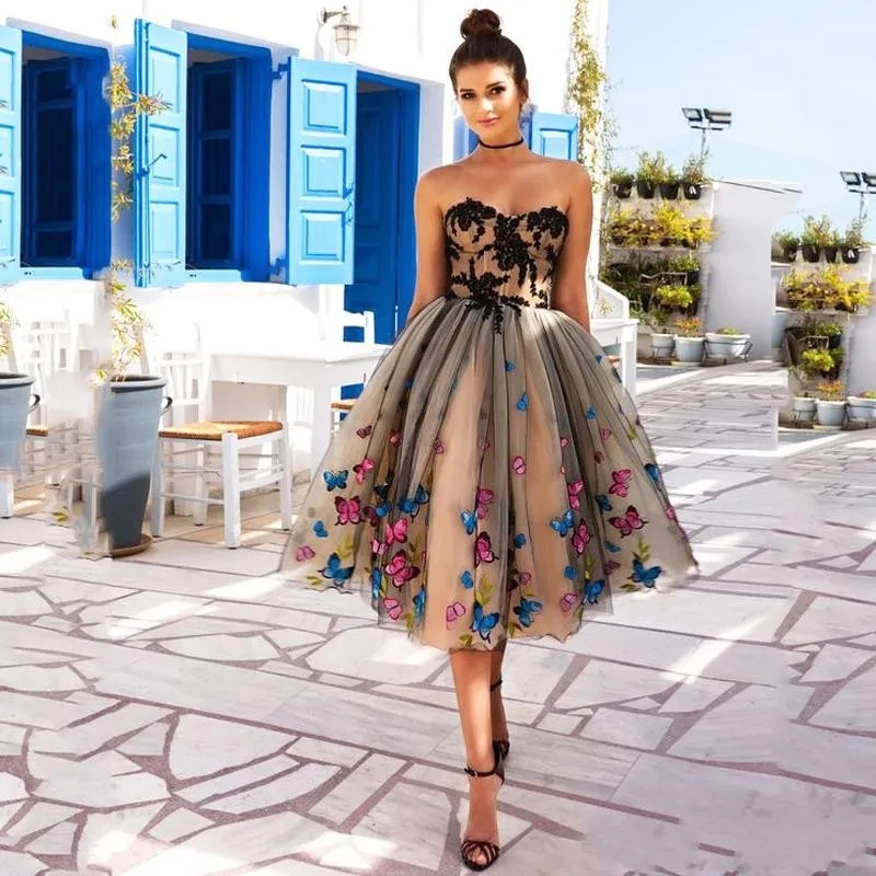 colorful cocktail dress