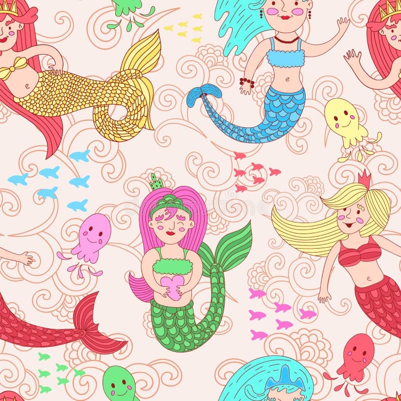 colorful pictures of mermaids