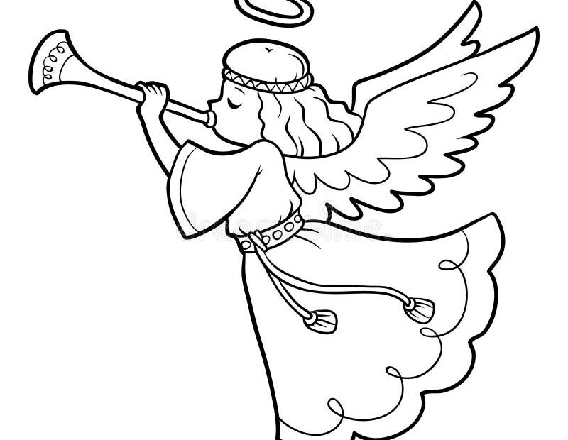 Coloring Angel Stock Illustrations 3 003 Coloring Angel Stock Illustrations Vectors U0026 Clipart Dreamstime