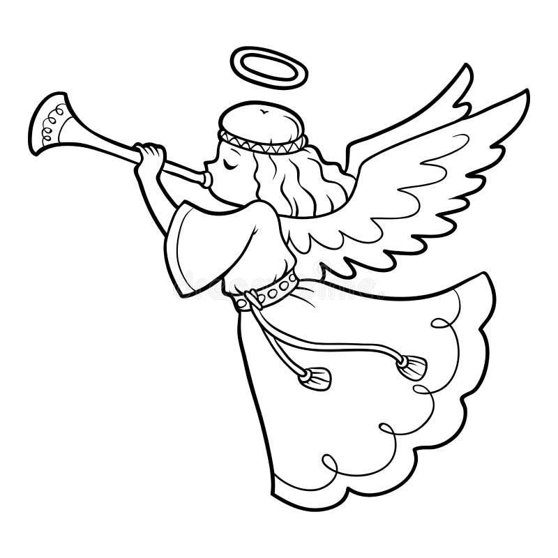 Coloring Angel Stock Illustrations 3 003 Coloring Angel Stock Illustrations Vectors U0026 Clipart Dreamstime
