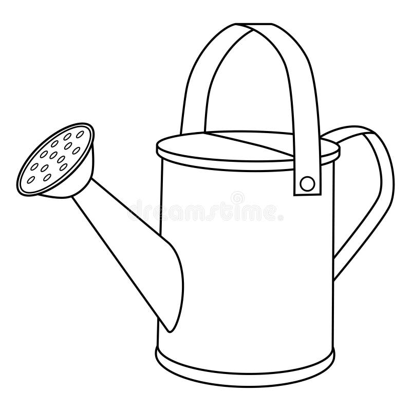 watering can template printable