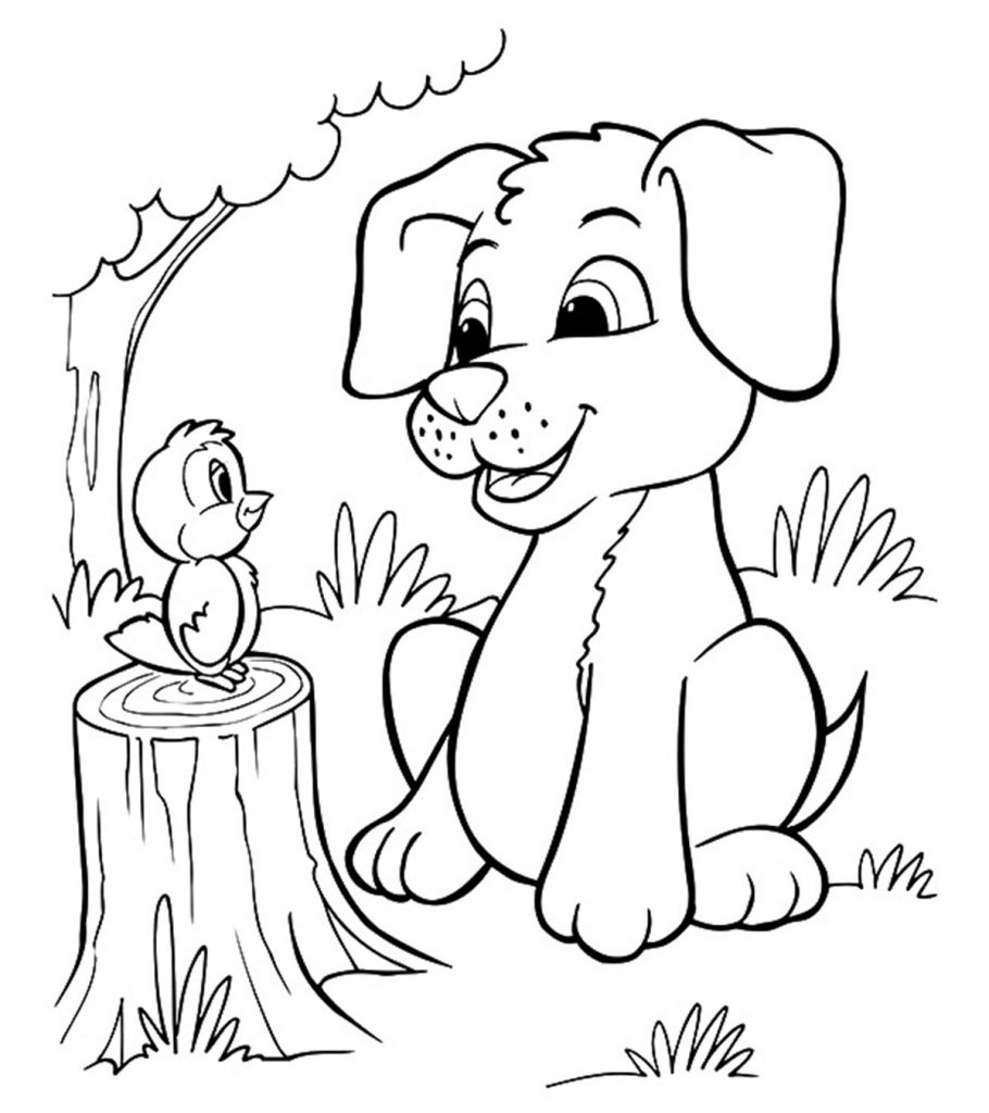 puppy coloring pages printable