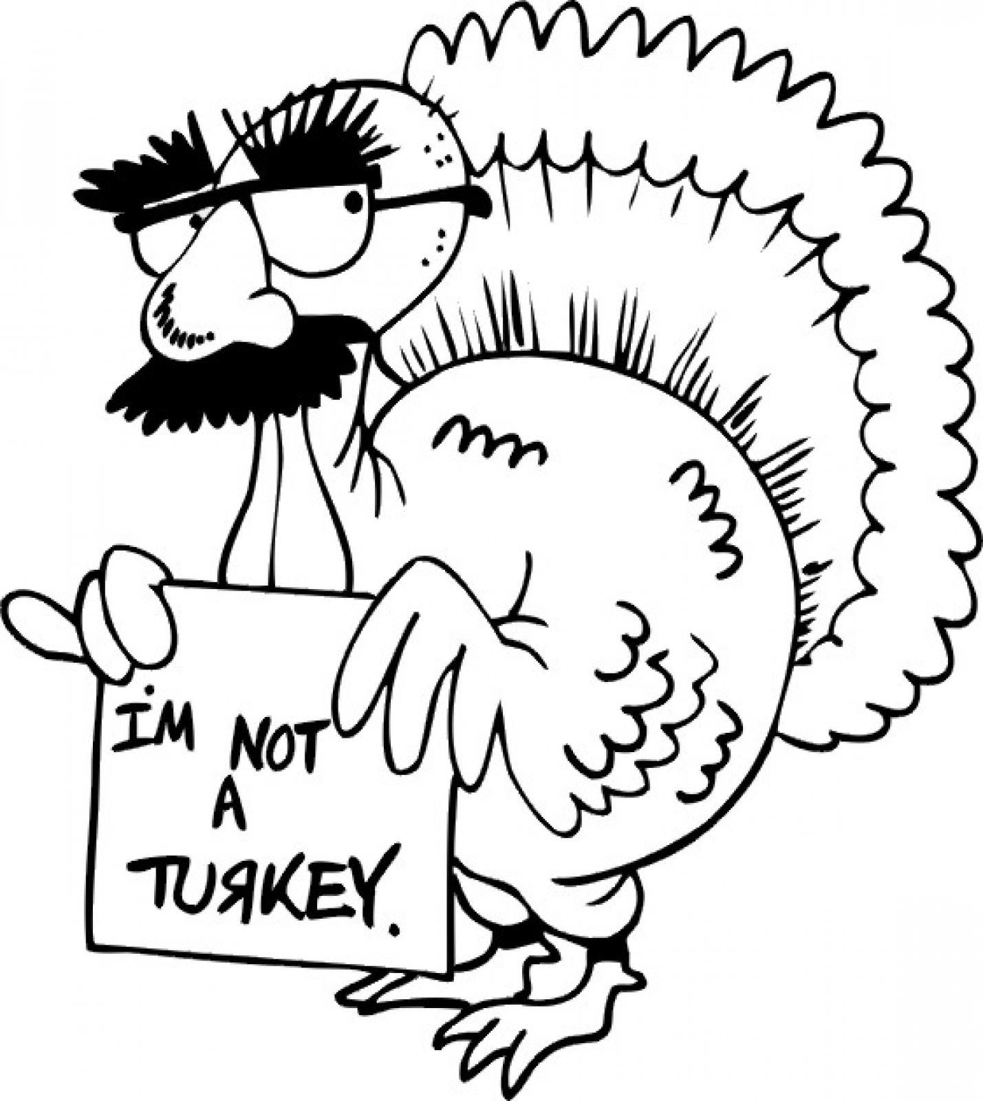 coloring picture of turkey