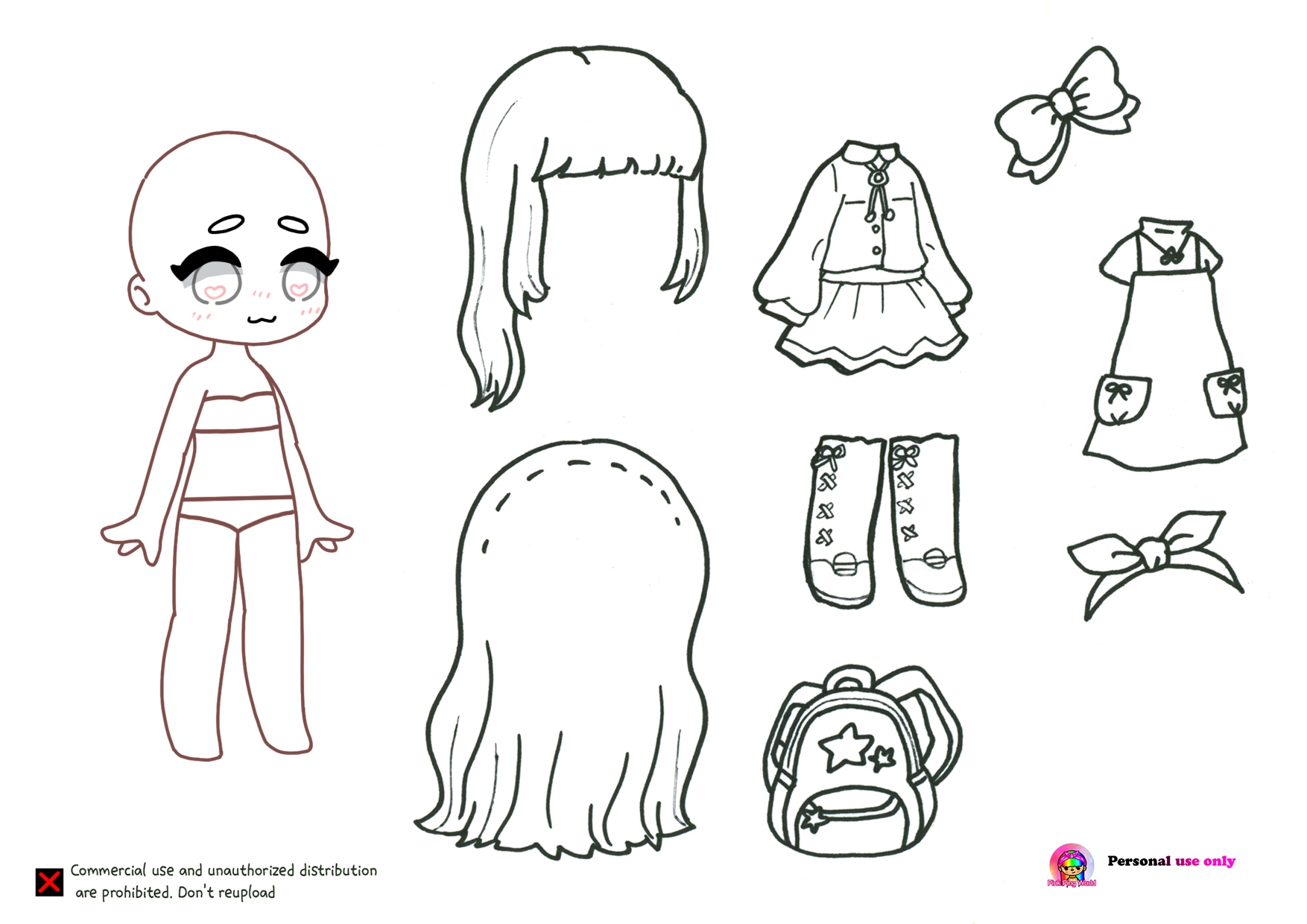 roblox paper doll printable
