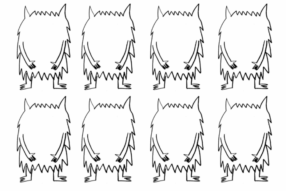 Colour Monster Lettering And Templates Teaching Resources