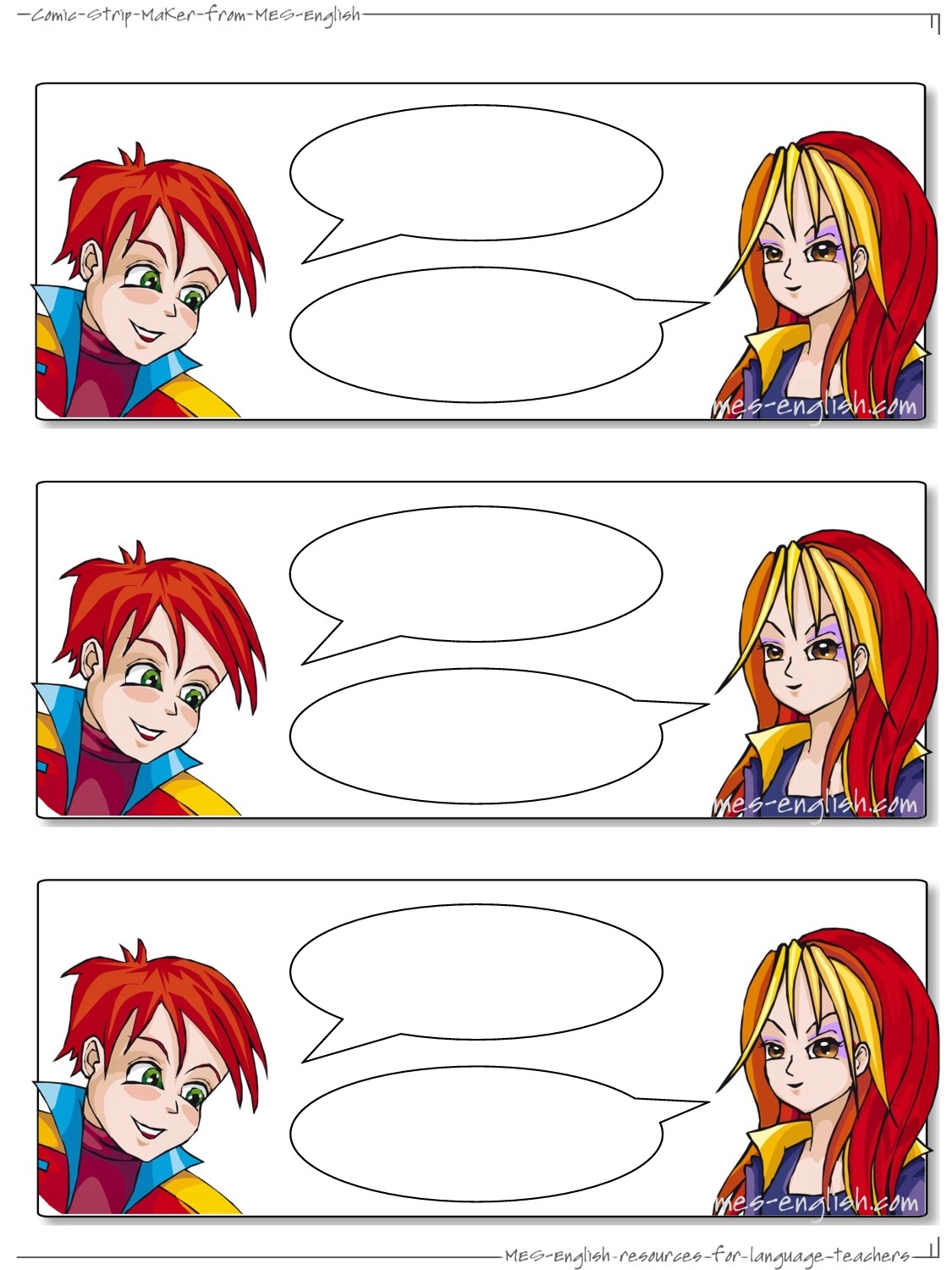 Comic Strip Templates