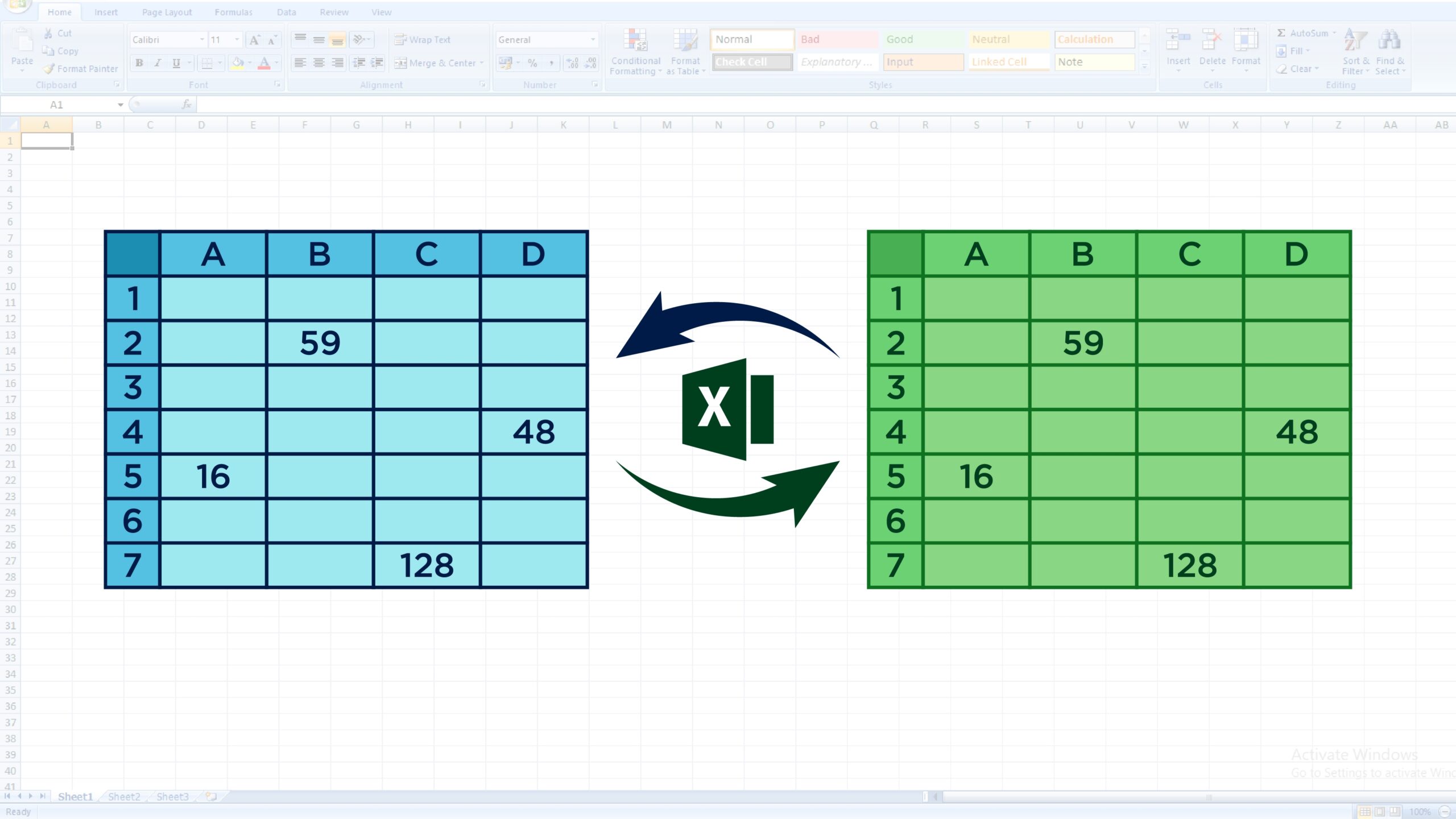 compare two excel worksheets and highlight differences