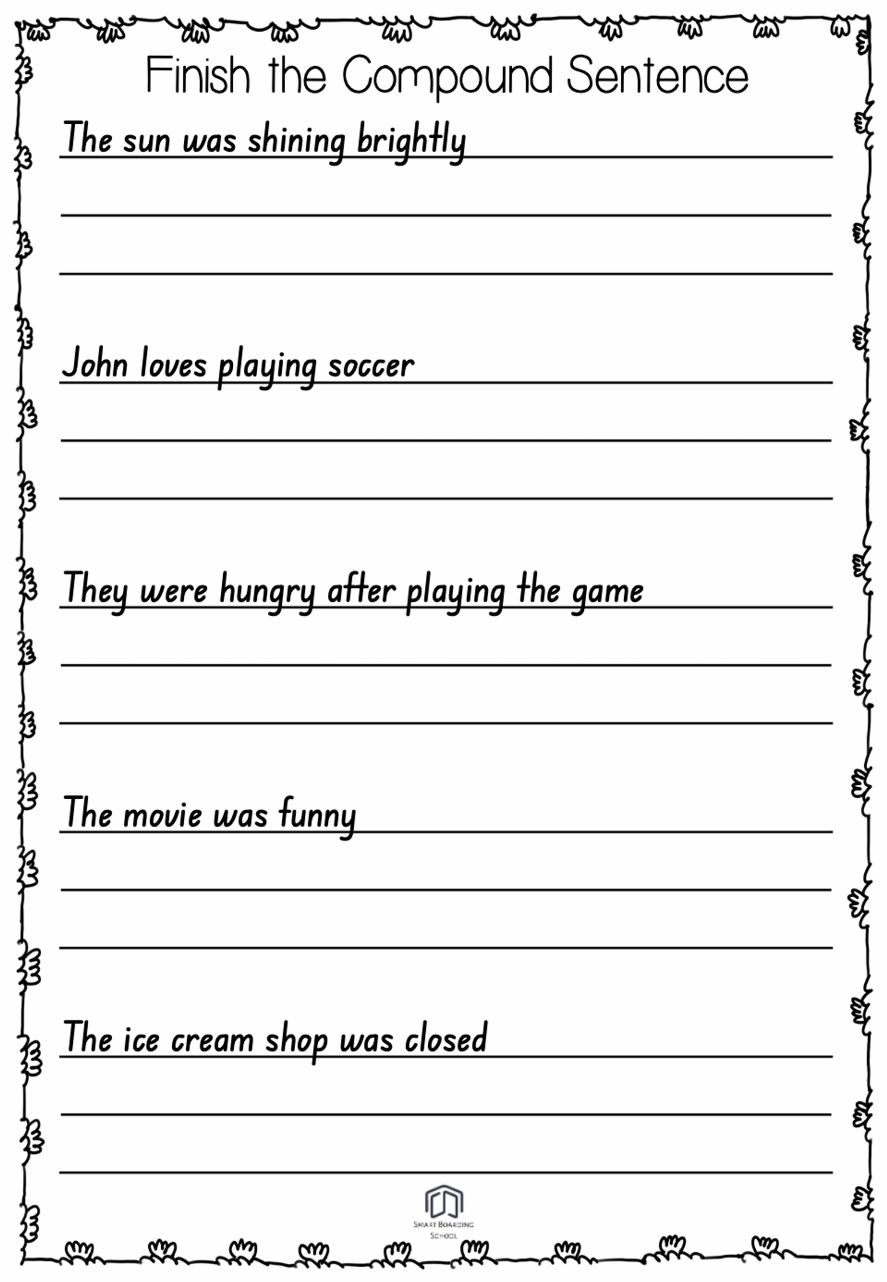 Compound Sentences Worksheet