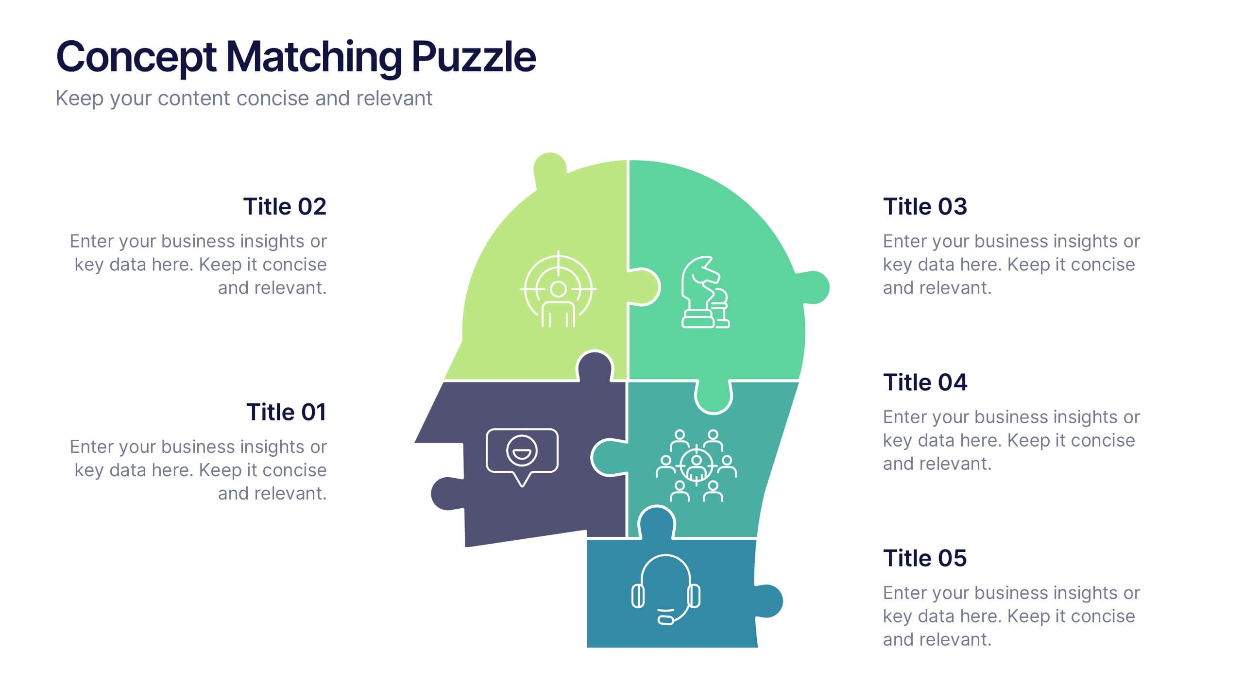 Concept Matching Puzzle Infographic PowerPoint Template And Google Slides Theme