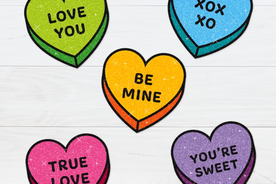 Conversation Hearts Free Printable Download