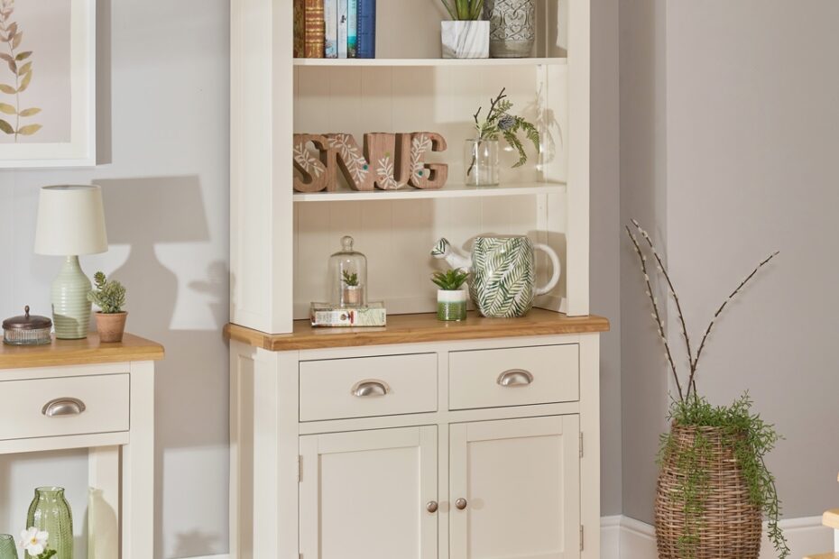 Cotswold Cream Painted Medium Dresser 2 Drawer 2 Door Sideboard The Furniture Market