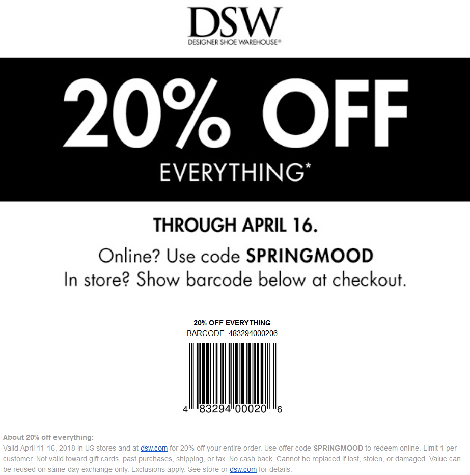 Coupon Outlet Shoe Department Coupon Coupon Dsw Shoes In Store Printable Outlet