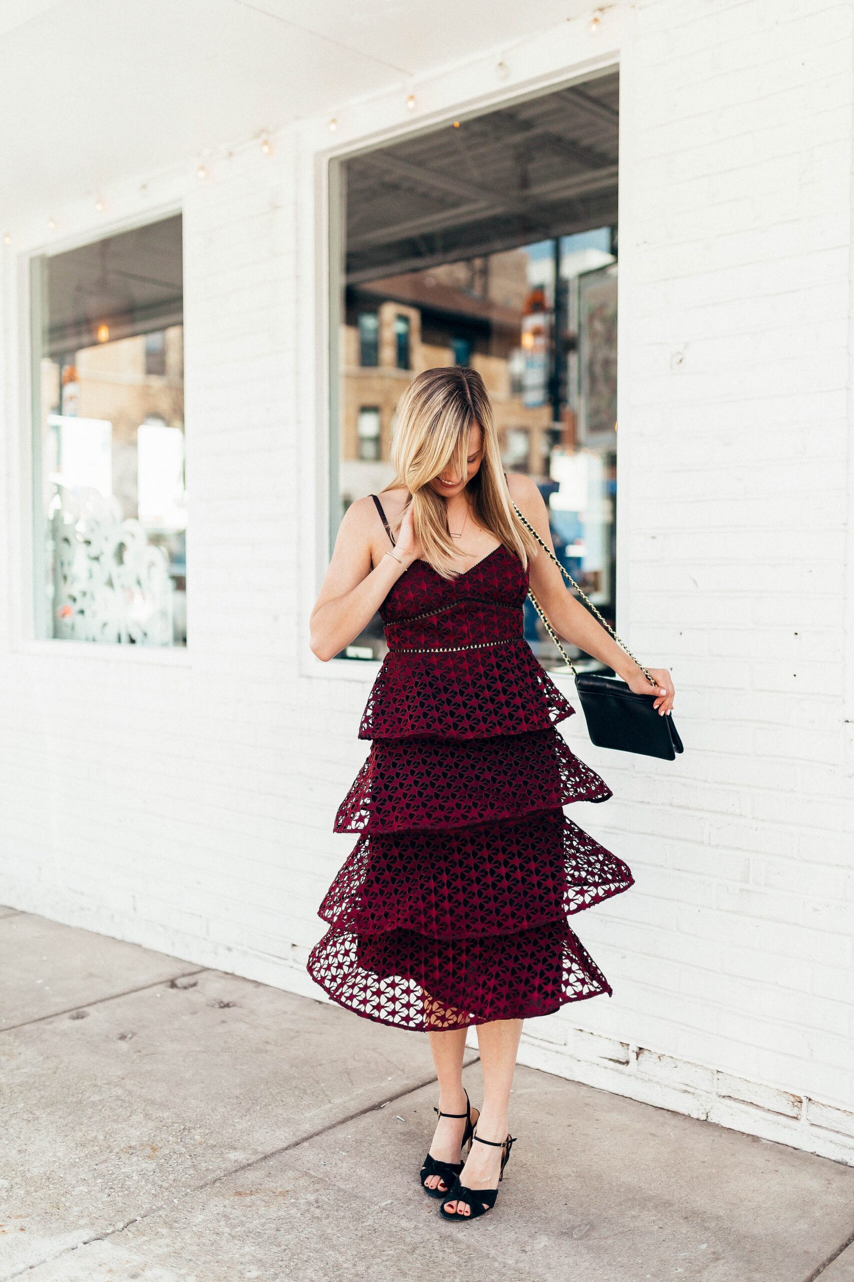 cranberry color dress