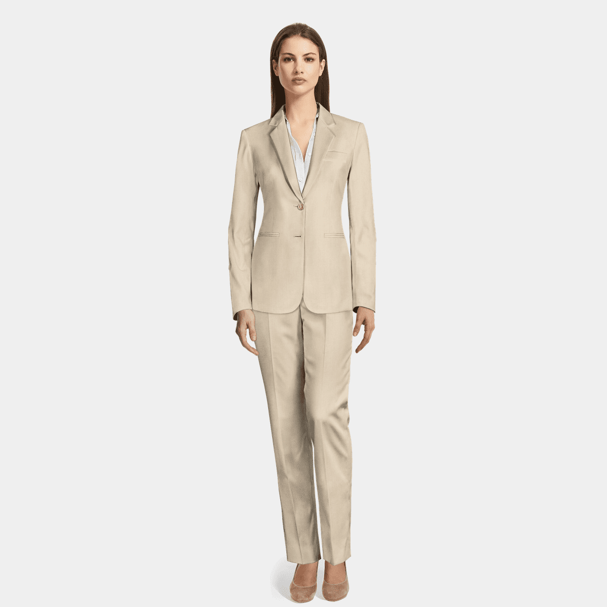 Cream Pant Suit Sumissura