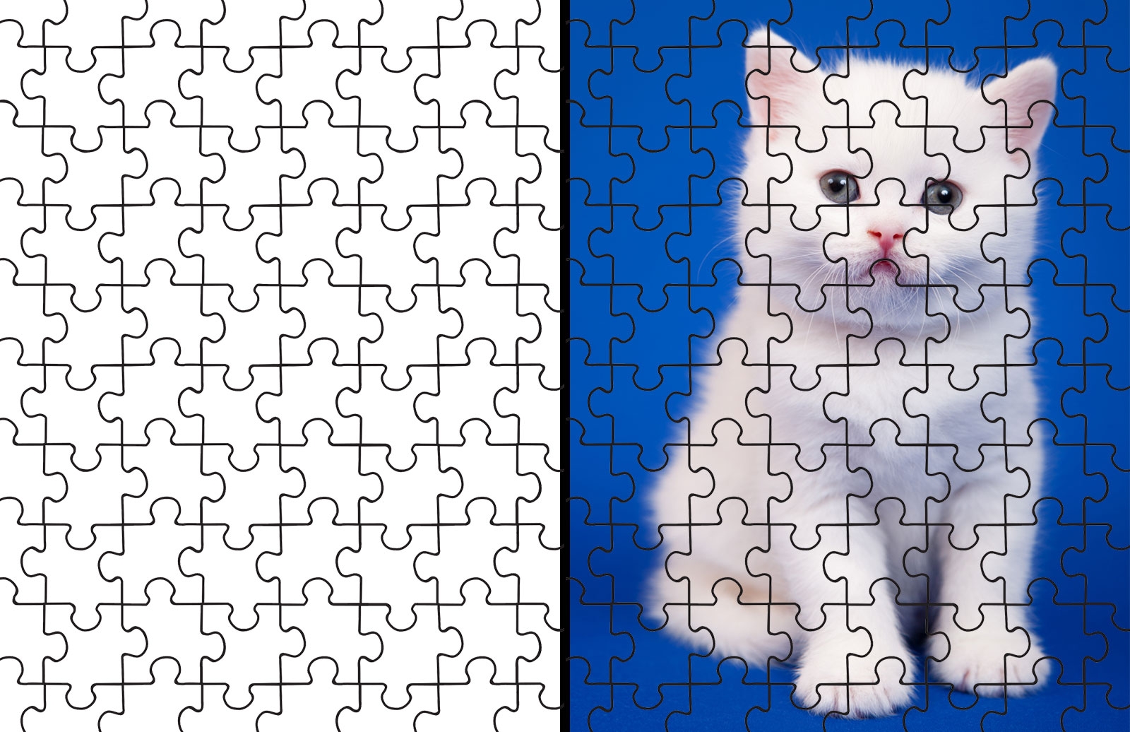 transparent jigsaw puzzle template