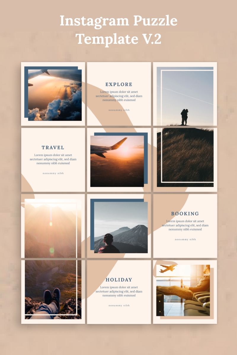 puzzle template psd