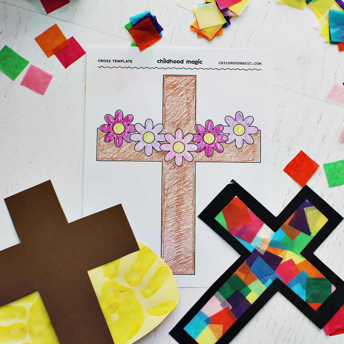 Cross Template Free Printable Childhood Magic
