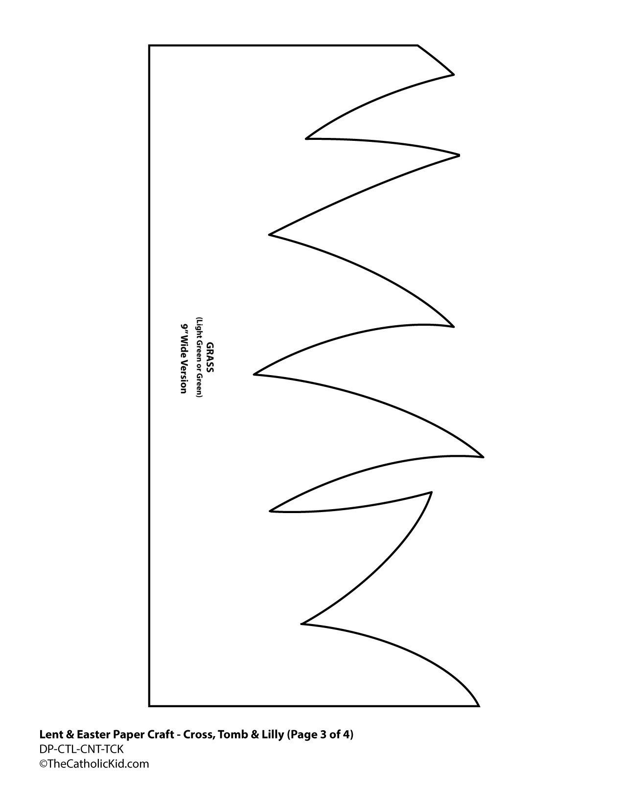 cut out grass template printable