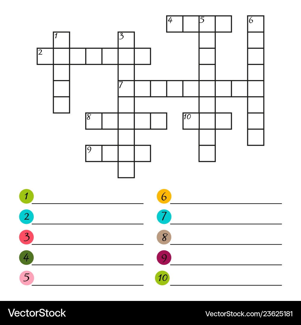 crossword puzzle grid template for phone